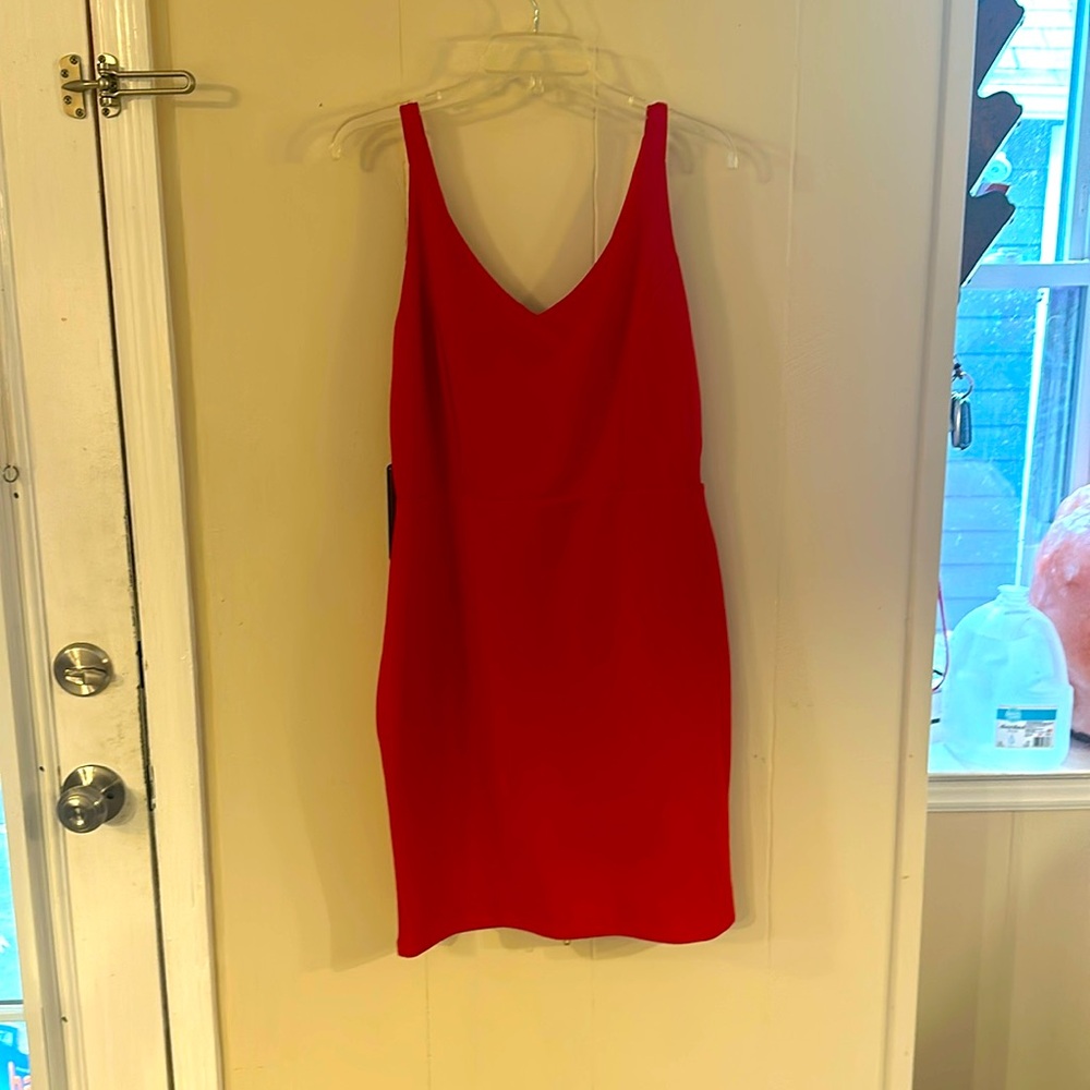 Vibrant red dress